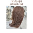 덕천동미용실 26도헤어 덕천점 매트브라운 염색 덕천동머리 후기