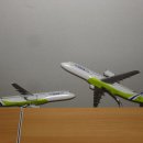 에어부산 모형비행기 이미지