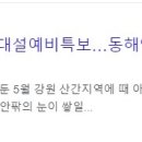 5월에 대설예비특보???????????? 이미지