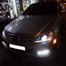 C W204 08년 AMG LED 데이라이트 블랙 베젤 타입 헤드라이트 작업 C200 C220 C240 C280 C300 C350 C63amg 이미지