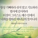 오늘의 '영어성경 사진'(675강) “우리를 위한 하나님의 뜻”(데살로니가전서 5장 16절~18절) 이미지