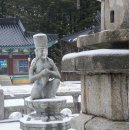 평창 월정사 석조보살좌상 이미지