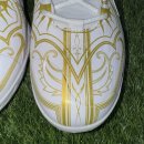 NIKE ALPHA HUARACHE ELITE 3 WHITE GOLD METAL CLEATS US9 270CM 이미지