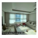 대방세탁 | 도톰 쉬폰 + 올블랙 안방 커튼 조합 공개 양산 대방노블랜드 7차 데코인홈 시공후기