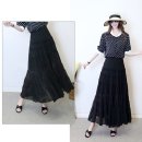 미시라인 | 캉캉 A라인 면 허리 밴드 고무줄 치마 착용후기/미시룩 옷 쇼핑몰 의류 여성복 사이트 예쁜곳 프린세스걸