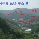 朝鮮 8 大 名堂 廣州李氏 始祖 唐公 墓域(也字 形) 이미지
