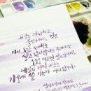수채캘리그라피 이미지