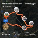 ❤️매봉산~무룡산~동화산~끝봉24.10.18일 이미지