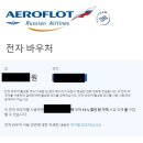 아에로플로트 환불후기 (돈으로 안되고, 전자바우처로)