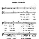 When i dream(타브 악보) 이미지