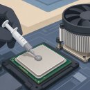 13600KF 3080 첫 자작 조립 후기 (언더볼팅으로 97도에서 84도, 초보 조립 시행착오 실측)