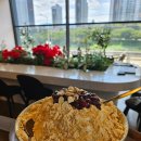 수영강변 이동식화장실 | 해운대카페 추천 수영강변 뷰 맛집 노부스테라에서 눈꽃빙수 즐기기