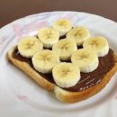 누텔라 바나나 토스트 만들기 초코잼 식빵 요리 간단토스트 만드는법 이미지