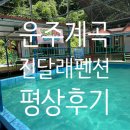 진달래펜션 | 전주 근교 계곡 추천 운주계곡 진달래 펜션 평상 후기