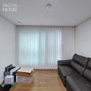 합성동286 | 합성동 창원두산위브더센트럴 , 도톰쉬폰커튼 거실에 시공한 후기