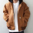 칼하트 덕 액티브 남녀공용 후드 재킷 팩토리라인 이미지