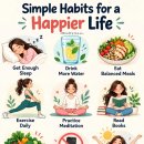 Simple habits for a happier life 이미지