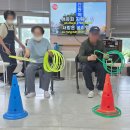 오산 실버케어센터 | 오산주간보호(예반), 실버 운동(외부), 신체활동(고리던지기), 간식, 운동, 물리치료
