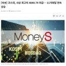 [속보] 코스피, 사상 최고치 4840.74 마감… 11거래일 연속 상승 이미지
