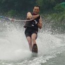 오늘 6월28일 토요일 양수리 수상 스키를 즐기며..(인선강)노을강입니다.. 이미지