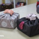 보자기 선물 포장법 이미지