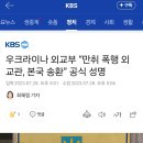 (1년전 사건) 시민 및 경찰을 폭행한 우크라이나 외교관에 대한 대사관의 레전드 대응 이미지