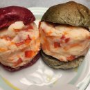 샌드위치와 샐러드(야간) 이미지