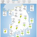 6월 14일 (화) 백령도,연평도,강화도(+전국)날씨정보 이미지