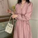루어스 | 하객룩 고민 끝! 루어스룸 A라인 롱 원피스 솔직 후기