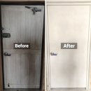 이안리폼 | 마포 이안상암오피스텔 인테리어 필름 현관문 샤시 리폼 시공 후기