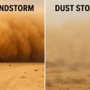 먼지폭풍과 모래폭풍의 차이 이미지