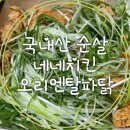 네네치킨앤봉구스밥버거송천 | 네네치킨 국내산 순살 추천해요 오리엔탈 파닭 배달 후기