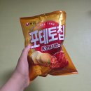 치킨생각 | 포테토칩 K-양념치킨맛 솔직 후기, 생각보다 괜찮았던 신상 과자 칼로리
