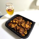 돼지두마리 | 기영이 숯불 두마리치킨 돼껍누들 후기_돼지껍데기 치킨