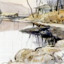 풍경수채화 이미지