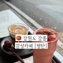 5285 | 강릉 감성 카페 평탄 후기 명주동 카페 독특한 밤크림라떼와 멋쟁이토마토주스