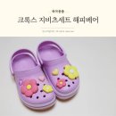 크록스 지비츠세트 봄느낌 가득한 해피베어 파츠