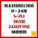 부모교육과 함께하는 학교폭력상담사 | 청소년상담1388, 9~24세 누구나 365일 24시간 무료 이용방법