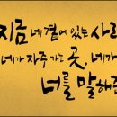 꽃과 만나는 캘리그라피 이미지