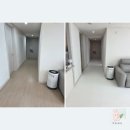 [조이매트] 친환경매트 경남 김해 33평 규모 현장 시공 후기 (거실, 복도 스노우화이트)
