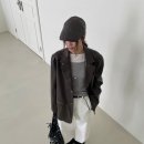 3A.레더 헌팅캡 이미지