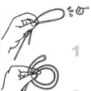 매듭의 기본 「8자」매듭 이미지