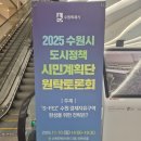 강원자치발전 전략 토론회 | <수원시장님과 인증샷>2025 수원시 도시정책 시민계획단 원탁토론회 참석 후기