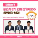 연계 경기RE100 협력 강화를 위한 업무협약 체결!(경기도농수산진흥원, 용인에너지협동조합, ㈜지큐에너지