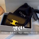 샤이니스킨 - 포항시 북구 | [셀린느] 트리옹프 플랩 카드 지갑 샤이니 카프스킨(1년 후기)