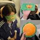 디자인 | 기내 항공 필수 아이템✈️ 위글위글 폴딩슬립 쿠션 세트 햄버거 디자인 후기