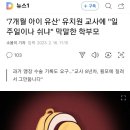 '7개월 아이 유산' 유치원 교사에 "일주일이나 쉬냐" 막말한 학부모 이미지