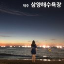하수해수욕장 동쪽주차장 | 제주도 동쪽 삼양해수욕장 물놀이 후기 &amp; 노을 명소 야간 숙소 카페 용천수 정보