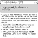 baggage weight allowance 수하물 허용 중량 이미지