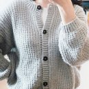 벨베티 | [대바늘 뜨개]벨베티 가디건 완성 후기｜코지한 텍스처의 크롭 니트 가디건 (Gregoria Fibers)